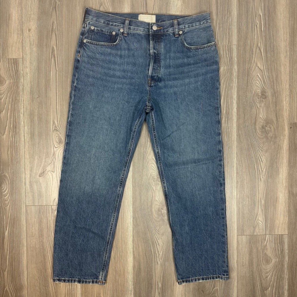 Everlane The‎ Relaxed Straight Jean - SIZE 30 NWOT Medium Wash Denim
